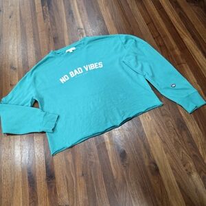 Spiritual Gangster Mazzy No Bad Vibes Pullover Sweatshirt Round neck Size Large